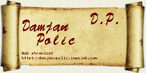 Damjan Polić vizit kartica